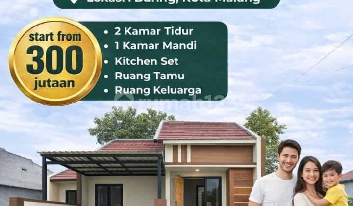 2 Menit Gor Ken Arok Perumahan Villa Salsabila Legalitas SHM, Bukan Girik