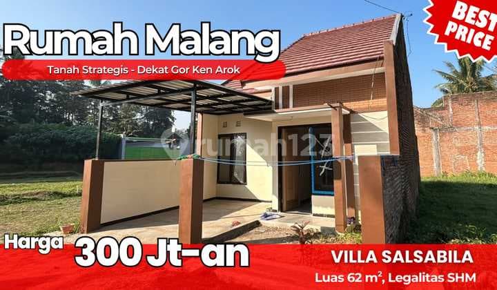 dijual rumah malang belakang gor kenarok dengan harga terjangkau