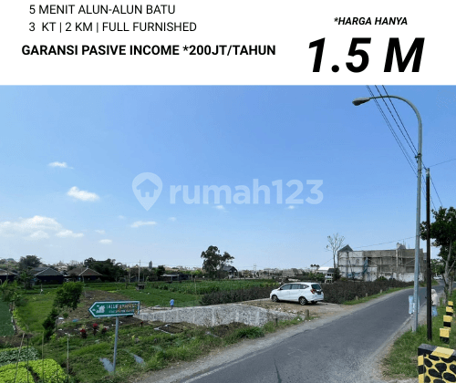 Villa Temas Garansi Passive Income Area Wisata Batu Terima SHM