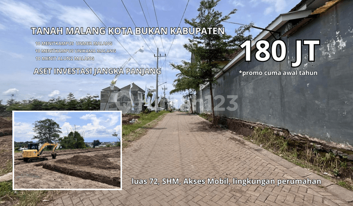 Tanah Siap Bangun Kota Malang Kawasan Perumahan