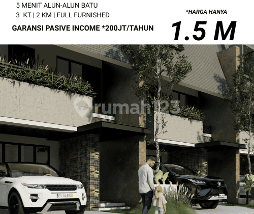 Dekat Alun Alun Batu Poros Jalan Garansi Passive Income Villa Metro