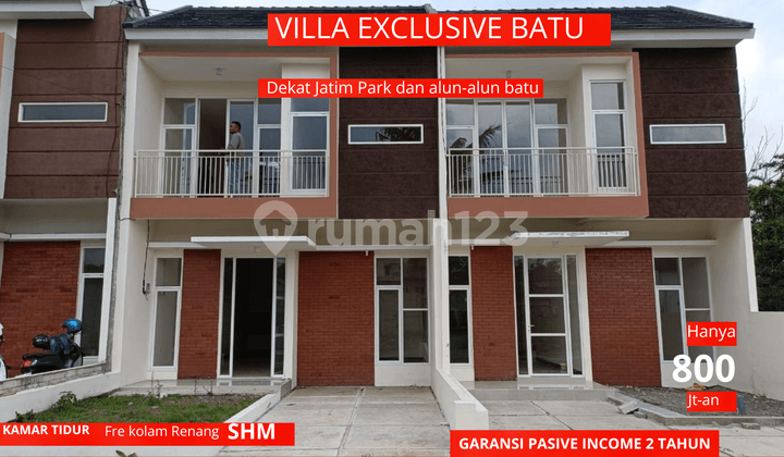 For sale exclusive villa in Batu with guaranteed income of 120 per year