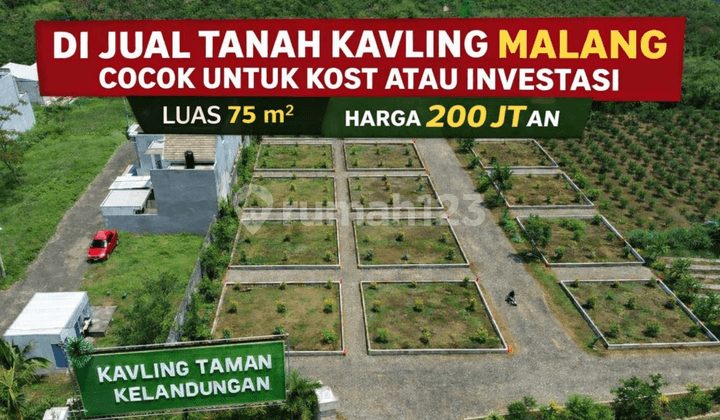 Tanah di Landungsari SHM Lingkungan Asri 5 Menit Kampus Umm