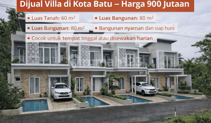 Kesempatan Memiliki Villa di Kawasan Sejuk Kota Batu