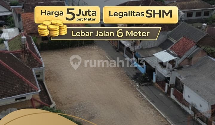 Dekat Exit Tol Malang Akses Jalan 6 Meter Tanah Luas 141 M SHM