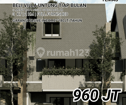 Area Wisata Batu Sertipikat Resmi Garansi Passive Income Villa 7 Temas