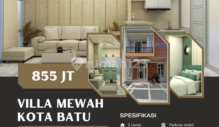 Villa Junrejo Garansi Passive Income Area Wisata Batu Terima SHM