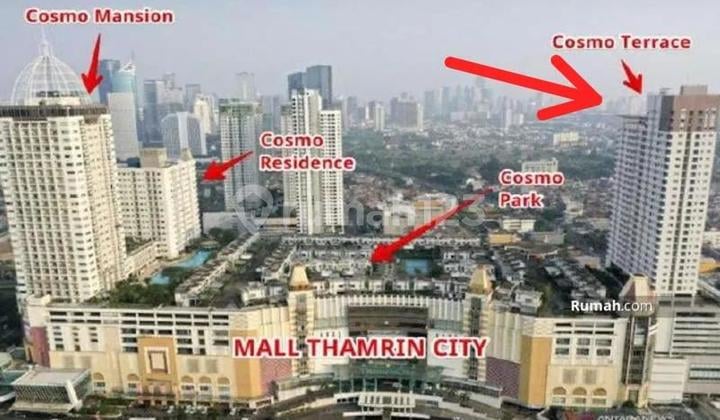 Apartemen Cosmo Terrace 1 BR Full Furnished Lokasi Strategis Dekat Bundaran Hi di Thamrin - Jakarta Pusat