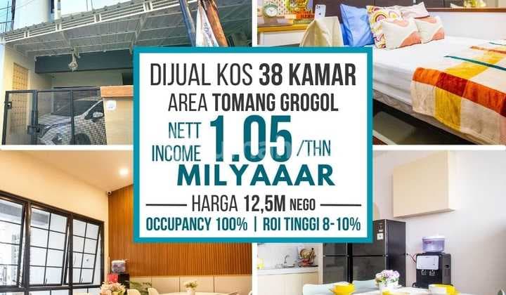 Kost2an Lux, Full Furnished Dijual Di Tomang, Jakarta Barat