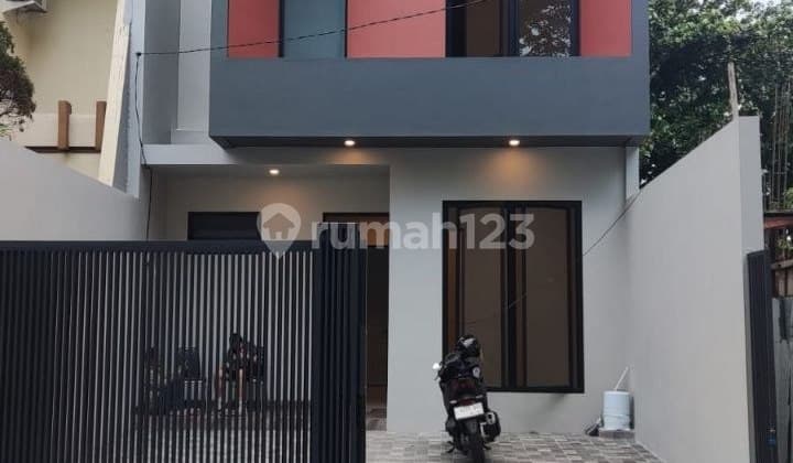 Manyar Jaya New House, Fresh Minimalist Modern Contemporary, Strategic Good Location, Wide Street Row.