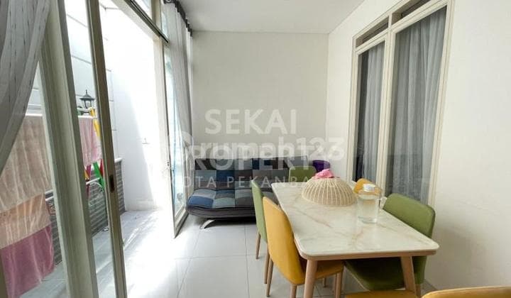 Di Jual 1 unit rumah cluster 1 lantai siap huni full furnish lokasi Jalan Sudirman tengah kota Pekanbaru