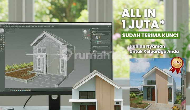 Rumah 1 Lantai Cukup 1 Juta All In S/d Terima Kunci