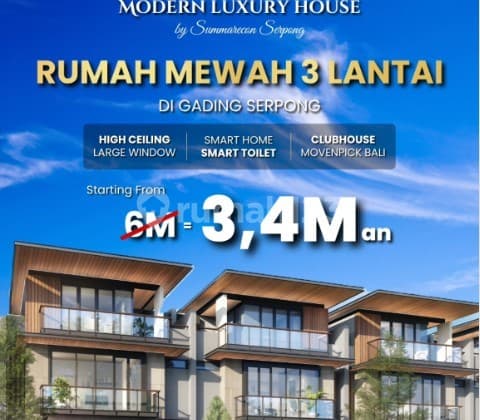 Last Unit New Premium Home Summarecon Elegant, Limited Unit By Finore Gading Serpong