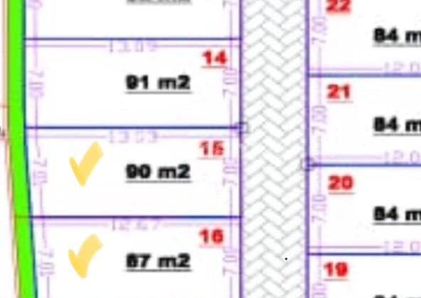 Tanah Kavling Luas 90M2 dan 87M2 Siap Bangun