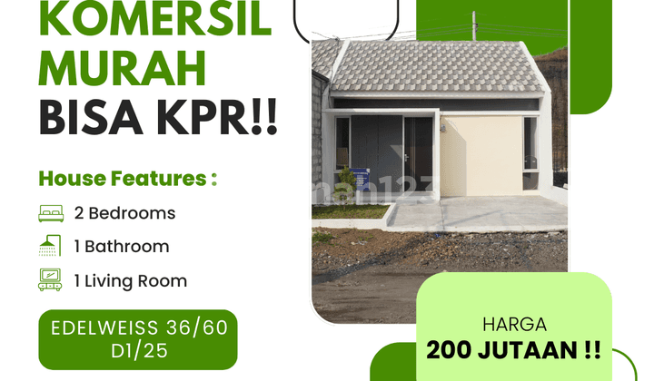 Rumah Area Edelweiss Type 36/60 Blok D1/25 Lokasi Strategis