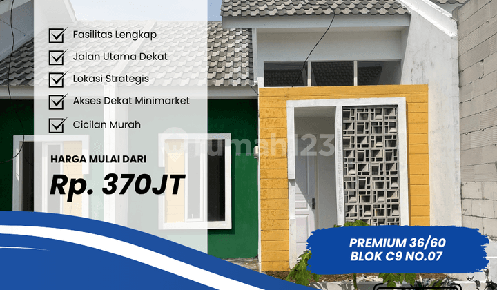 Premium Type 36/60 Blok C9 No.7, Siap Huni Dekat Taman Dayu