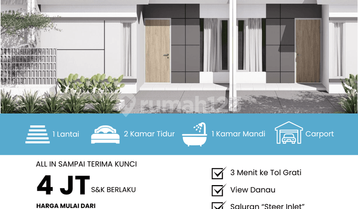 Rumah Aster Type 36/60 – Angsuran Ringan, Bebas Biaya Awal