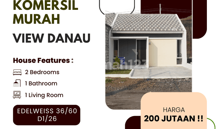 Promo Hunian Edelweiss 36/60 – Blok D1/26, View Danau