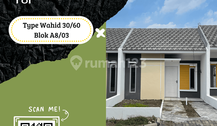 Rumah WAHID 30/60 Blok A8/03 – DP 0 Rp, Strategis Dekat Tol!