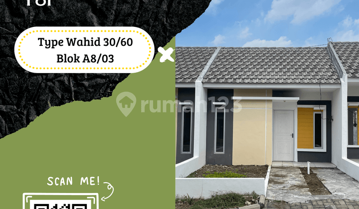 Rumah WAHID 30/60 Blok A8/03 – DP 0 Rp, Strategis Dekat Tol!