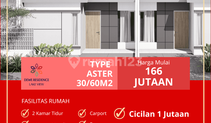 Amankan Hunian ASTER 36/60 – Blok D3 No.03. Cukup UTJ 500 Ribu