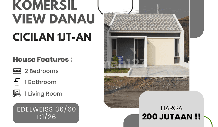 Type Edelweiss Hunian Type 36/60 Blok D1/26, Akses Tol Cepat