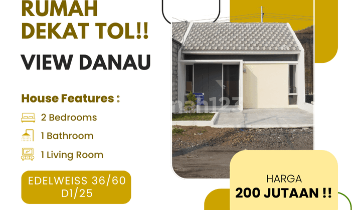 Rumah Promo Edelweiss – Type 36/60 Blok D1/25, KPR Ringan