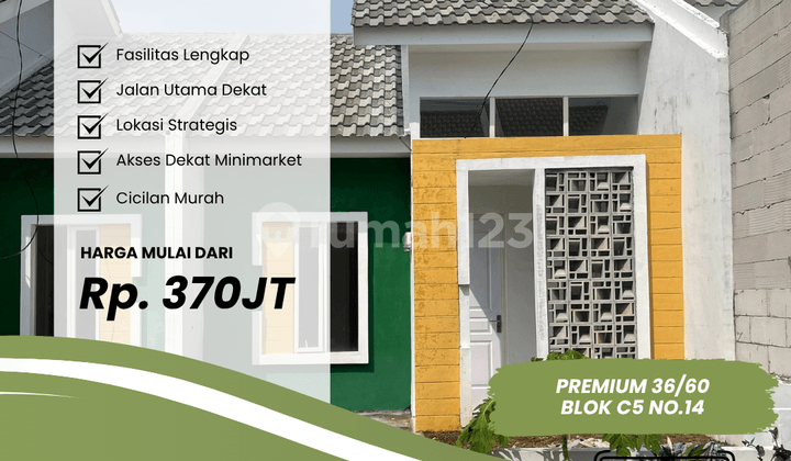 Rumah Premium 36/60 Blok C9 No.7, Siap Huni Dekat Taman Dayu