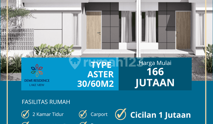 Hunian Asri ASTER 36/60 Blok D3 No.11, Cukup UTJ 500 Ribu!