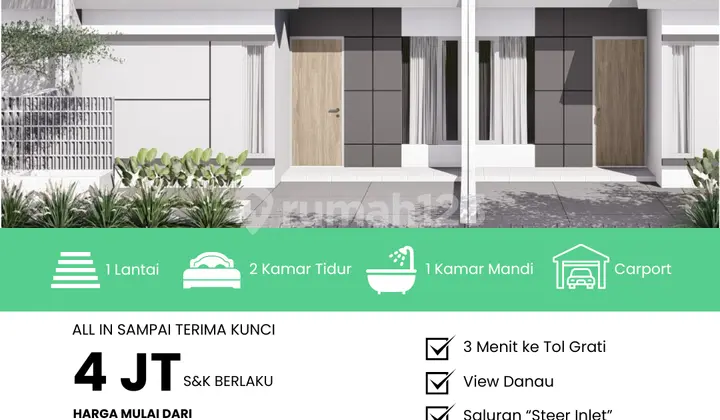 Rumah Aster 36/60 Blok D3 No.11: Strategis 3 Menit ke Tol!