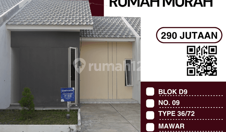 Mawar 36/72 – Blok D9/09: Cicilan 1 Jutaan s/d Lunas