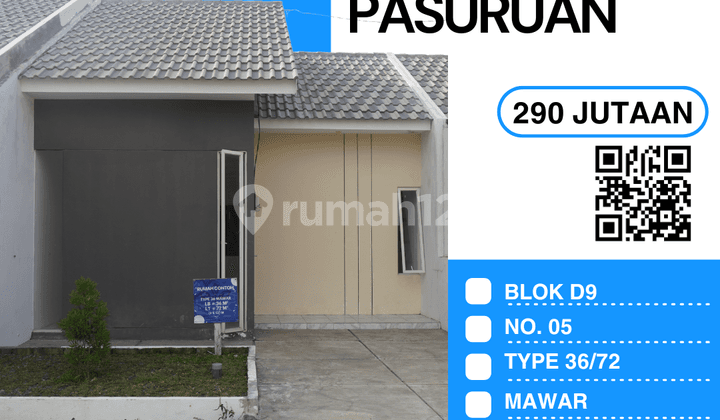 Mawar 36/72 – Blok D9/05: Rumah Asri View Danau
