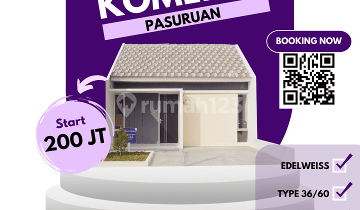 Dijual Rumah Edelweiss 36/60 – Blok D1/26, Hunian Keluarga Terjangkau DP 0