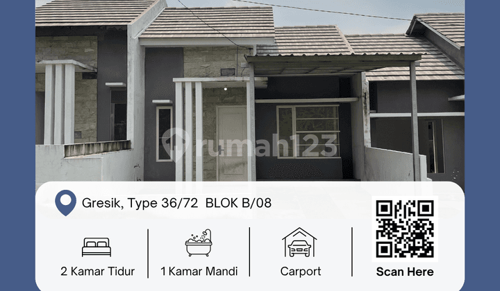 UTJ 500K! Promo Rumah 36/72 Blok B/08