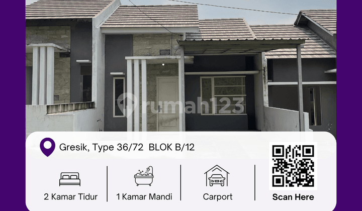 Rumah 36/72 Blok B/12, Type Shubuh: Dekat Tol