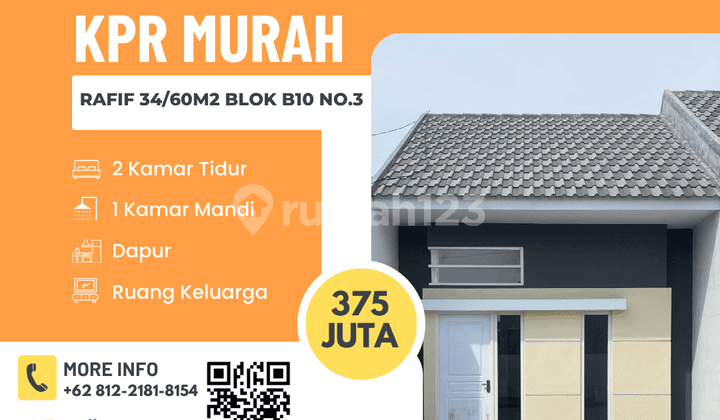 Promo Rumah RAFIF 34/60 Blok B10 No.3: Nego Deal Harga Miring