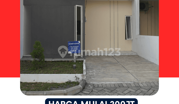 Rumah Dijual di Wonorejo Pasuruan Type Mawar 36/72