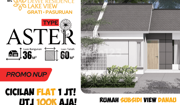 Rumah Murah Tipe Aster, Rejoso Pasuruan, UTJ 500 Ribu