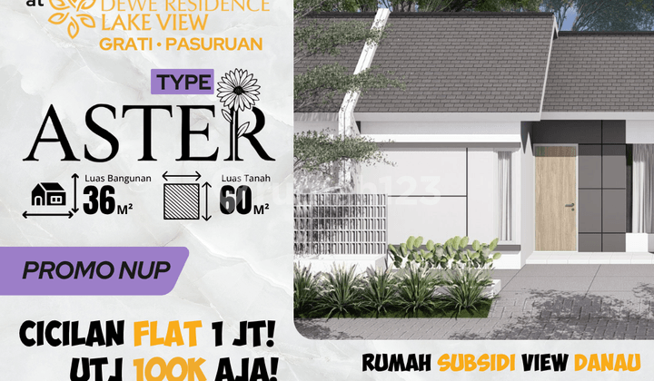 Rumah Dijual Cepat Type Ester 36/60, Hanya 3 Menit ke Tol.