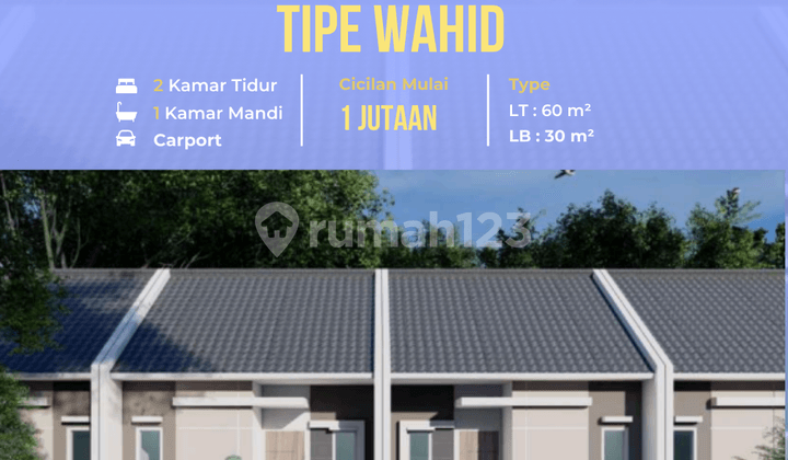 Hunian Murah di bangil Pasuruan Tipe WAHID Cicilan Mulai 1 Jutaan
