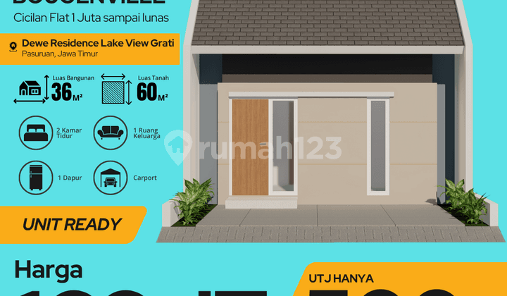 Rumah Minimalis Blok A6 Tipe Bougenville – Grati Pasuruan