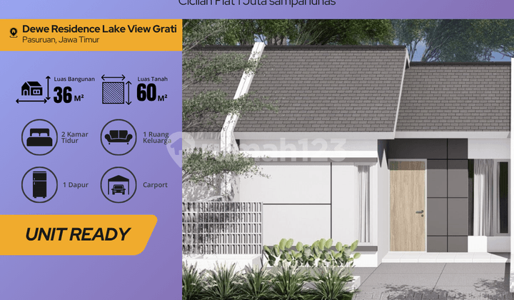 Jual Rumah termurah Tipe Bougenville BlokA5 di purworejo Pasuruan