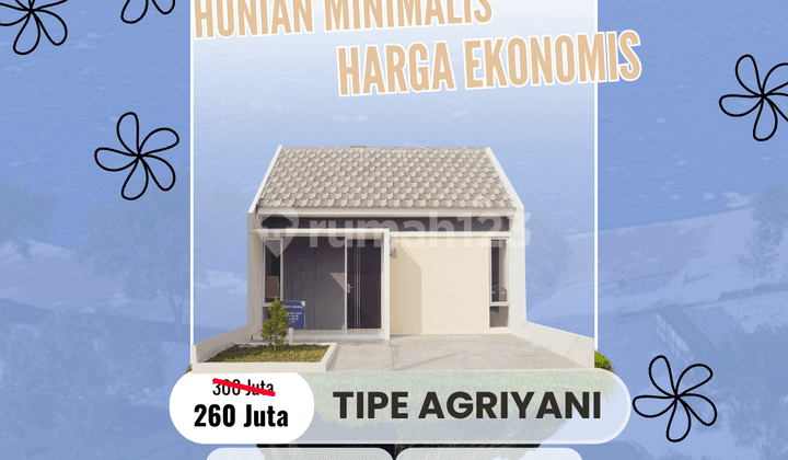 Rumah Type Agriyani 36/60 Blok C1 No. 04 Dekat Pasar Grati