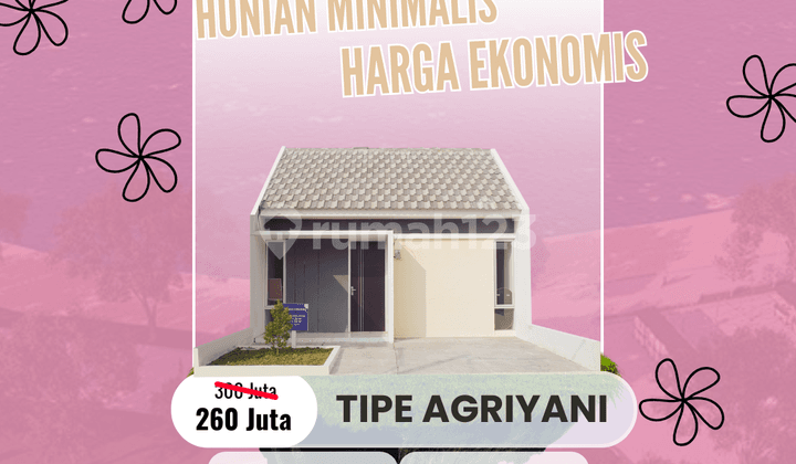 Rumah Type Agriyani D4 No. 16, 3 Menit dari Pasar Trewung