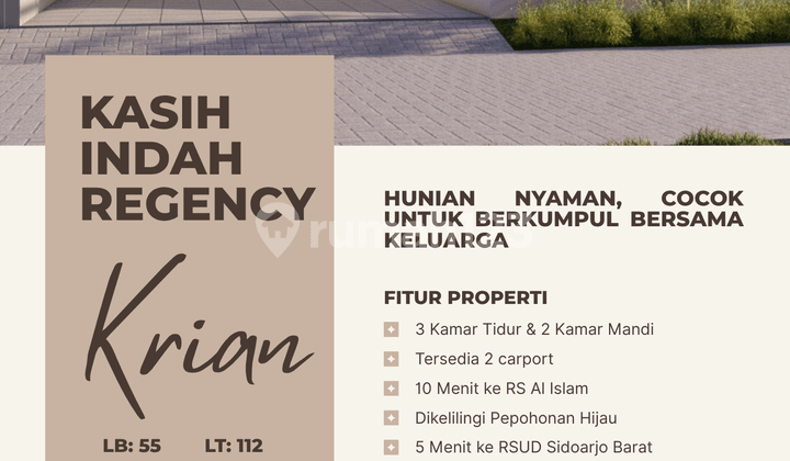 Hunian Strategis Blok B1 No. 02, Dekat Gerbang Tol Krian