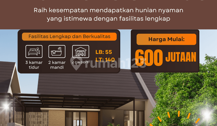 Rumah 1 Lantai Blok B1 No. 01, Dekat dengan Area Industri Bypass