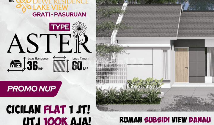 Hunian Type Aster 36/60 D3 No. 15, Rumah Siap Huni