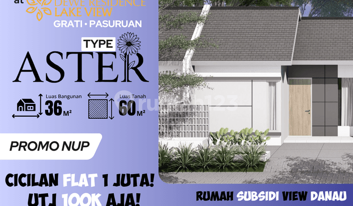 Rumah Type Aster 36/60, KPR Subsidi Terbesar Jawa Timur