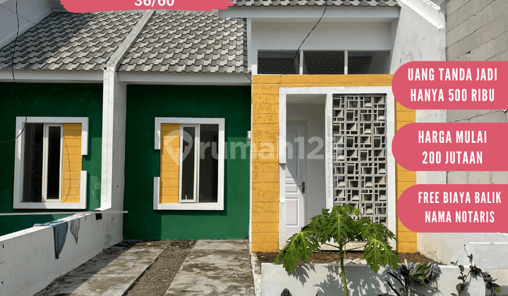 Rumah Type 36/60 Premium Blok B1 No. 9, UTJ Hanya 500 ribu