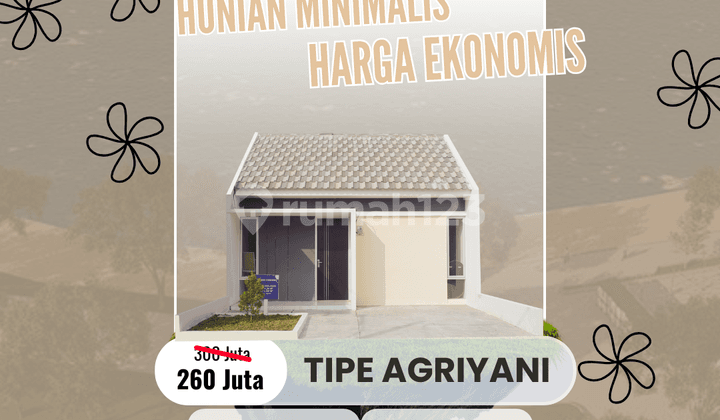 Rumah Type Agriyani D6 No. 18, 2 Menit Dari Pasar Grati